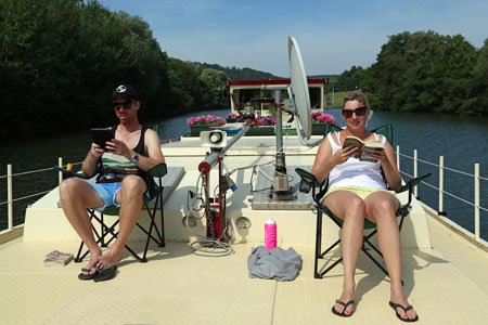 Andy & Katie onboard in 2013.