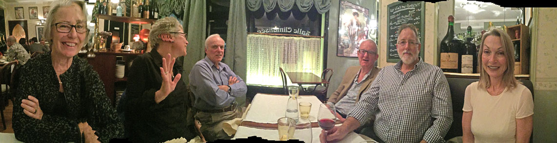 Dinner at 'la Table a Victor' with friends from the Port; a great night!  April 2015.
