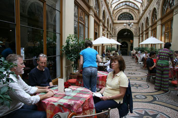 Paris - in the Place de Vosges with Helen & Iain in 2008.